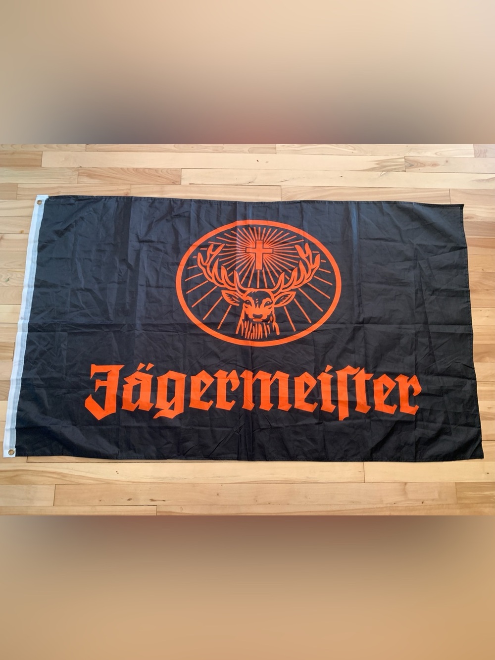 Jagermeister Black and Orange Stag Emblem Banner
